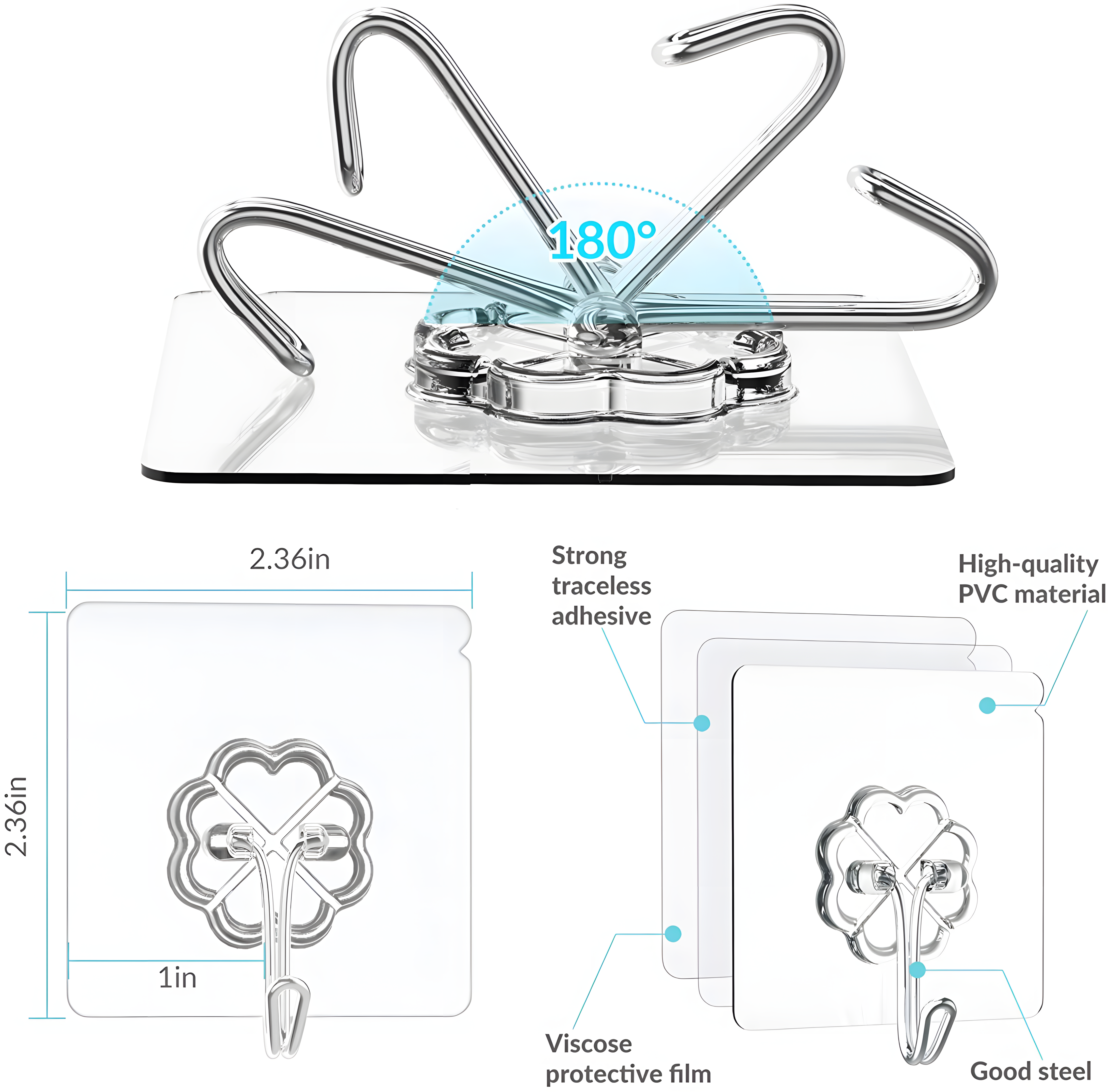 Clear Wall Hooks