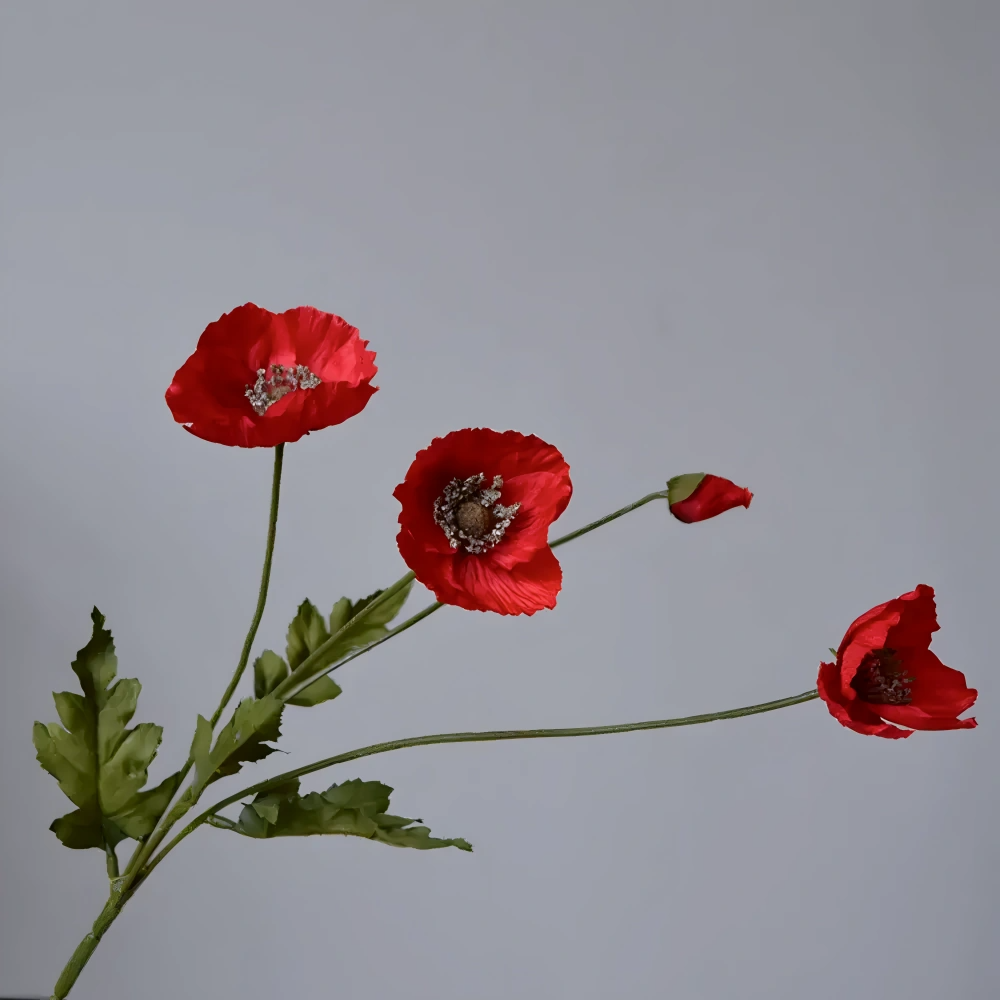 Poppy Silk Flowers