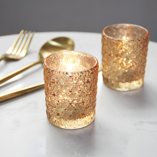 GoldAura Candle Cup Set