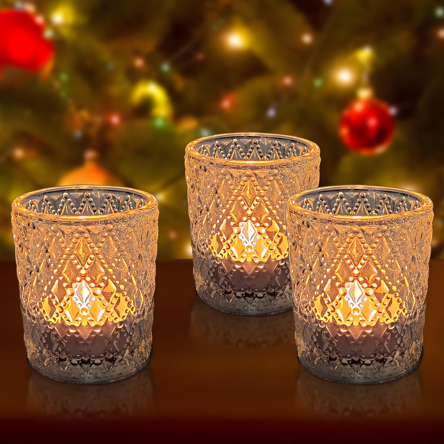 GoldAura Candle Cup Set