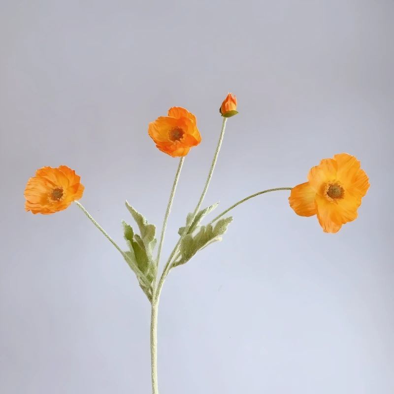 Poppy Silk Flowers