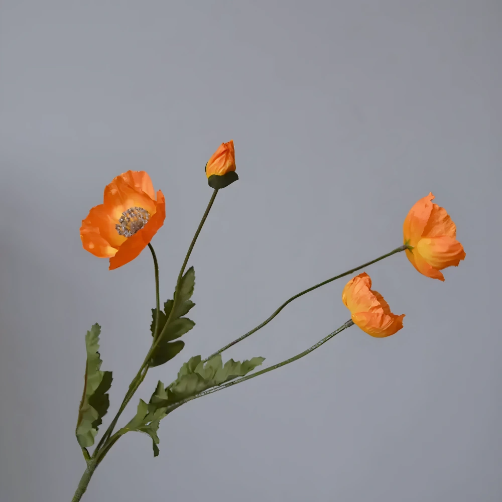 Poppy Silk Flowers